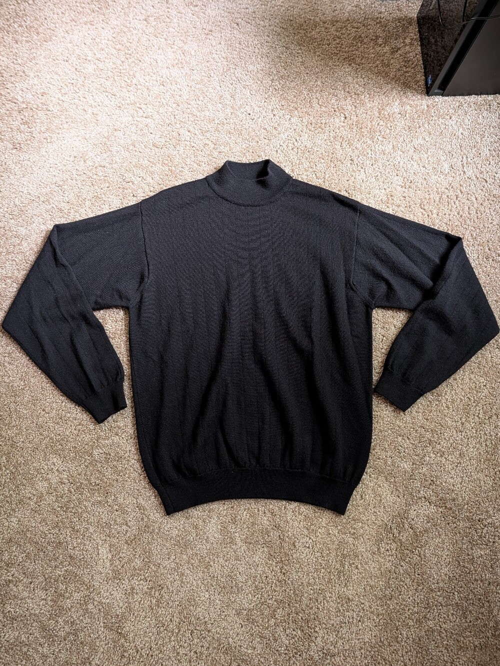 Covington Mock Neck Merino Wool Blend Sweater